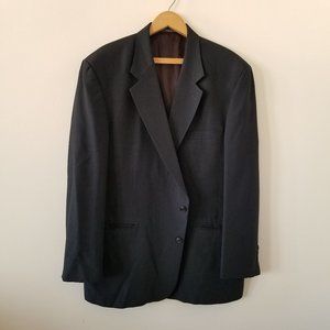 Stafford Black Sport Coat Jacket Size 46R